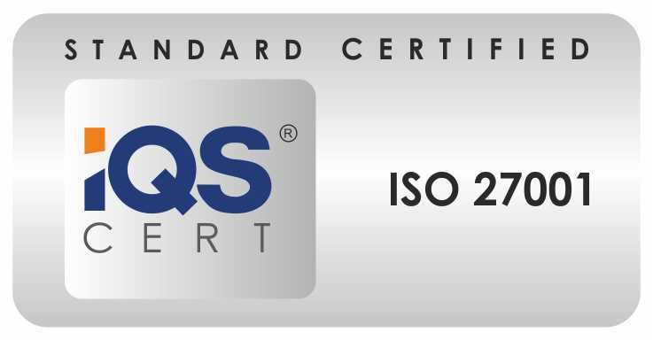 IQS CERT ISO 27001 certification mark